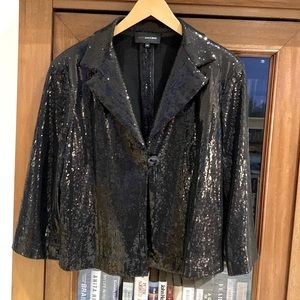 Edit by Jeanne Beker black sequin blazer